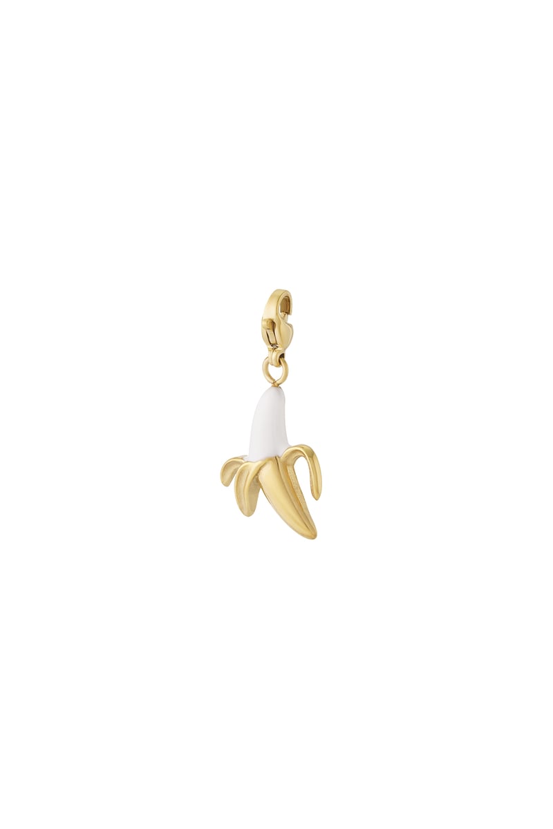 gold banana jewelry charm