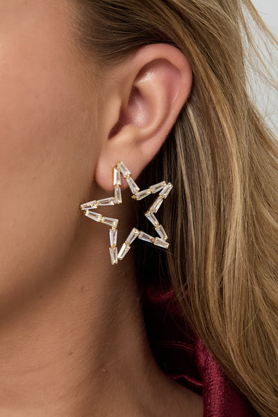 close-up of copper star stud detail