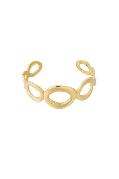 gold cuff hoop bracelet stainless steel