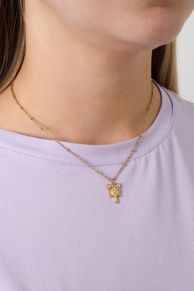 close-up of Scorpio Spark Necklace detail